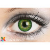 soczewki zielone dla jasnych i ciemnych oczu - intensywne