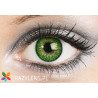 soczewki zielone dla jasnych i ciemnych oczu - intensywne