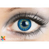 soczewki niebieskie dla jasnych i ciemnych oczu - intensywne